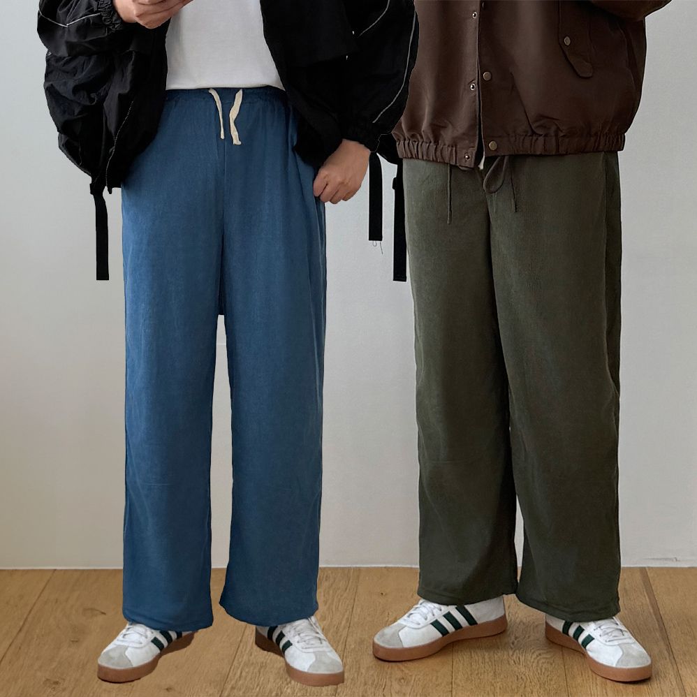 코듀로이 남성와이드팬츠 남자밴딩팬츠 - 상세 이미지 4