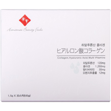 하나마이 히알루론산 콜라겐 1.5g 30포 일본 먹는 저분자 가루 펩타이드 분말 영양제