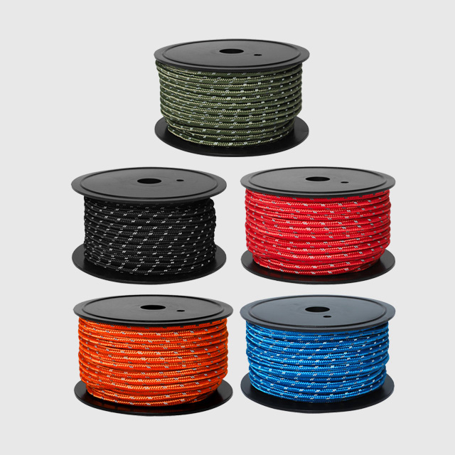 KOOLMAN 쿨맨 캠핑 반사 타프 스트링 텐트 캠핑줄 6mm, 30m, 레드 - 상세 이미지 2