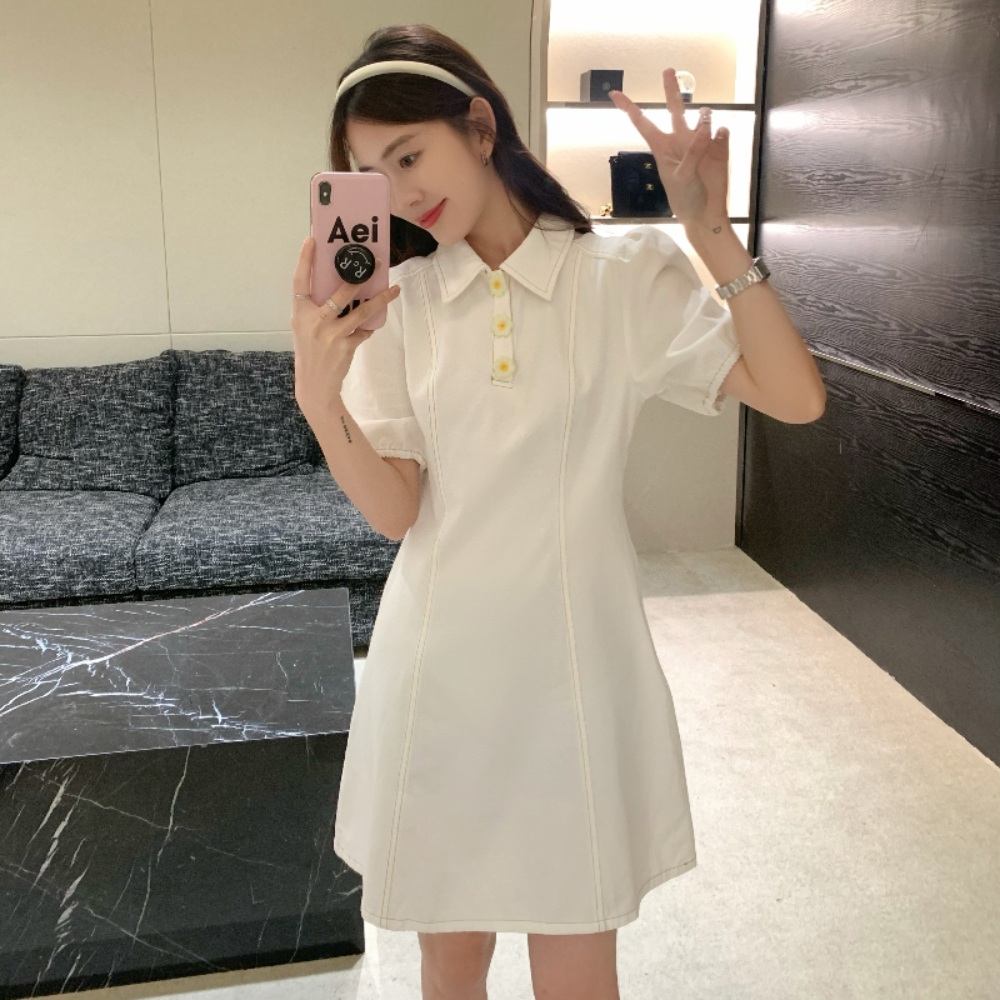 신랑수업 123회 이수지 원피스 화이트 카라넥 프렌치 의상 옷 패션 - 상세 이미지 3