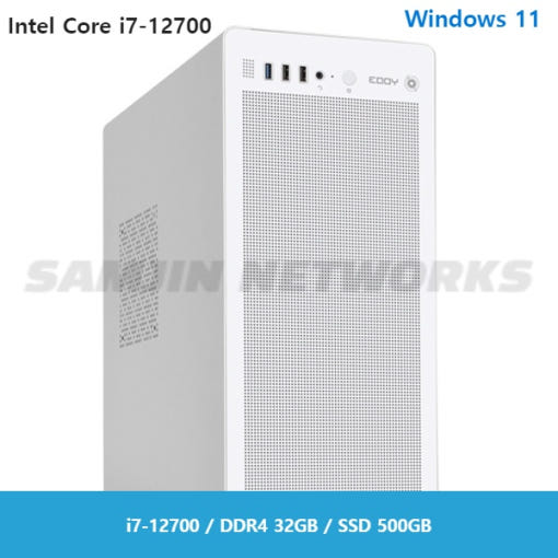 PCKOREA i7-12700 기업용 Windows 11 Pro 조립 컴퓨터 PC [i7-12700/DDR4 32GB/SSD500GB]