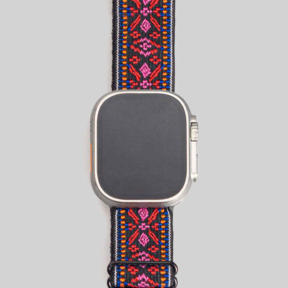 프리사이즈 애플워치 솔로루프 에스닉 브레이드 나일론 밴드 스트랩 시계 줄 3 4 5 6 7 SE 8