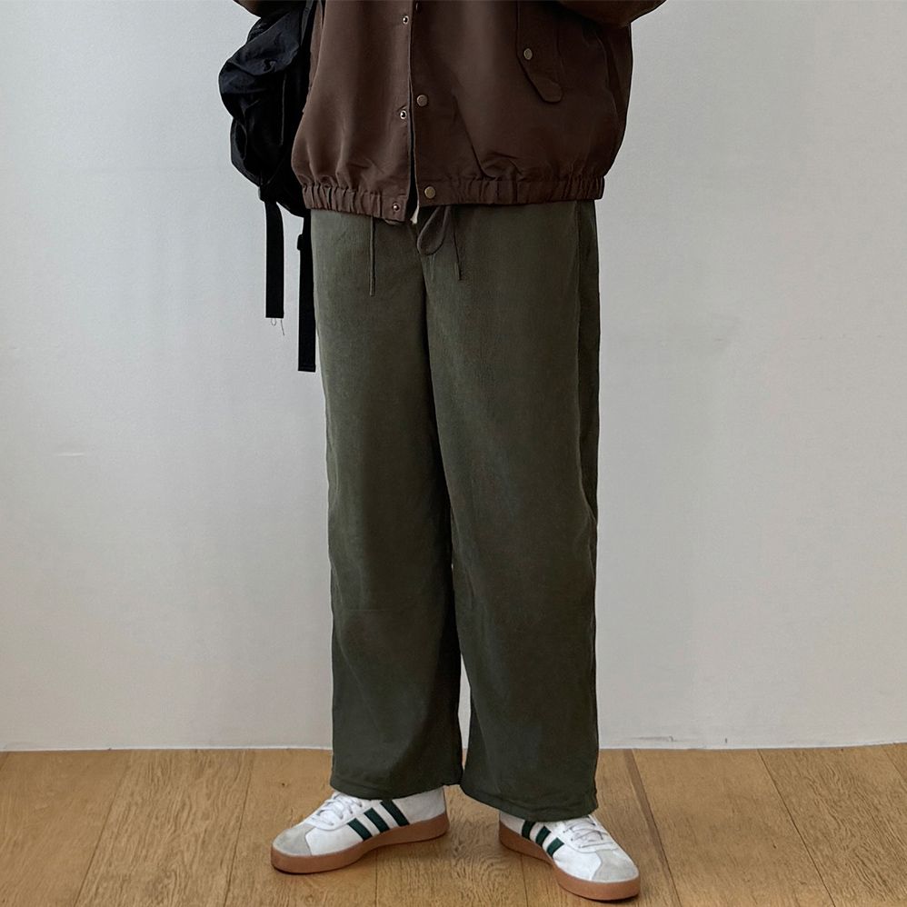 코듀로이 남성와이드팬츠 남자밴딩팬츠 - 상세 이미지 5