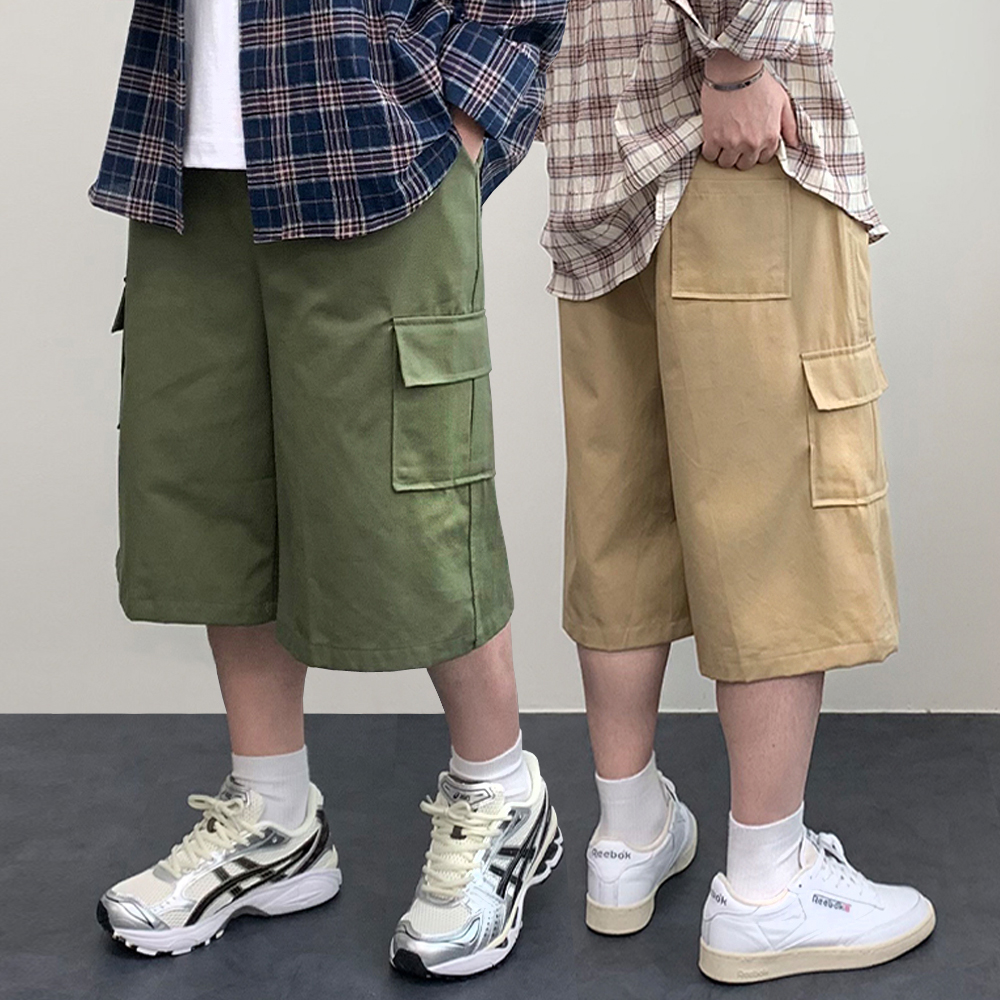 남자버뮤다팬츠 6부반바지 카고반바지 - 상품 이미지