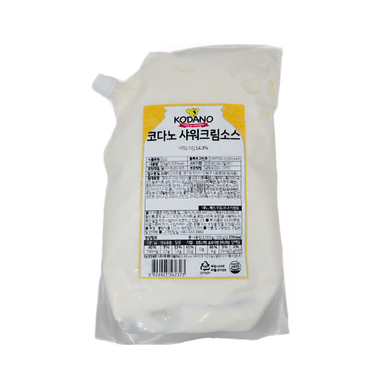 코다노 샤워크림소스 2KG 사워크림 - 상세 이미지 2