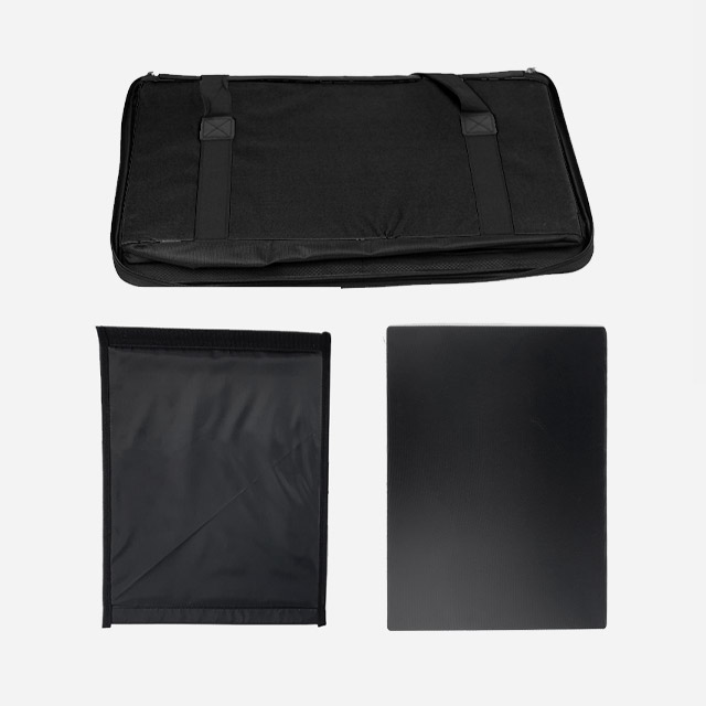 KOOLMAN 쿨맨 캠핑 가방 접이식 하드케이스 수납 트렁크정리 L, 골든브라운