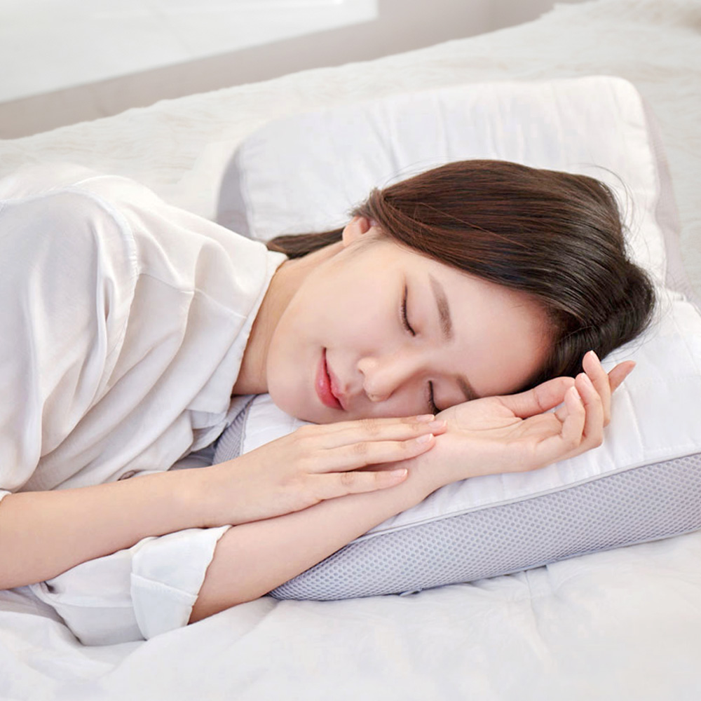 드림 낮은 경추베개+커버세트 일자목 목 편한 베개 기능성 높이 조절가능 4섹션 - 상세 이미지 4