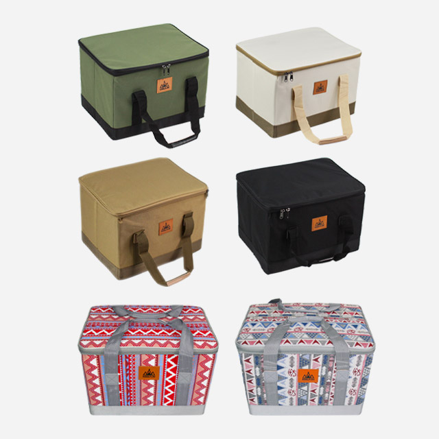 KOOLMAN 쿨맨 캠핑 가방 접이식 하드케이스 수납 트렁크정리 S, 올리브그린