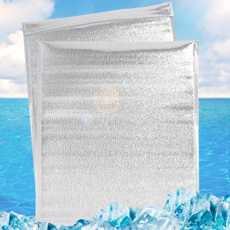 [Zhejiang Newfine Industry Co., Ltd. / 주식회사 트리]은박 보냉팩 45x50cm 50개 feat 일회용 배달 보온팩 보냉 주머니 파우치 봉투