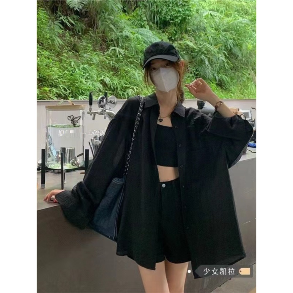 이제 혼자다 2회 이윤진 셔츠 블라우스 블랙 간절기 봄 의상 옷 패션 - 상세 이미지 2