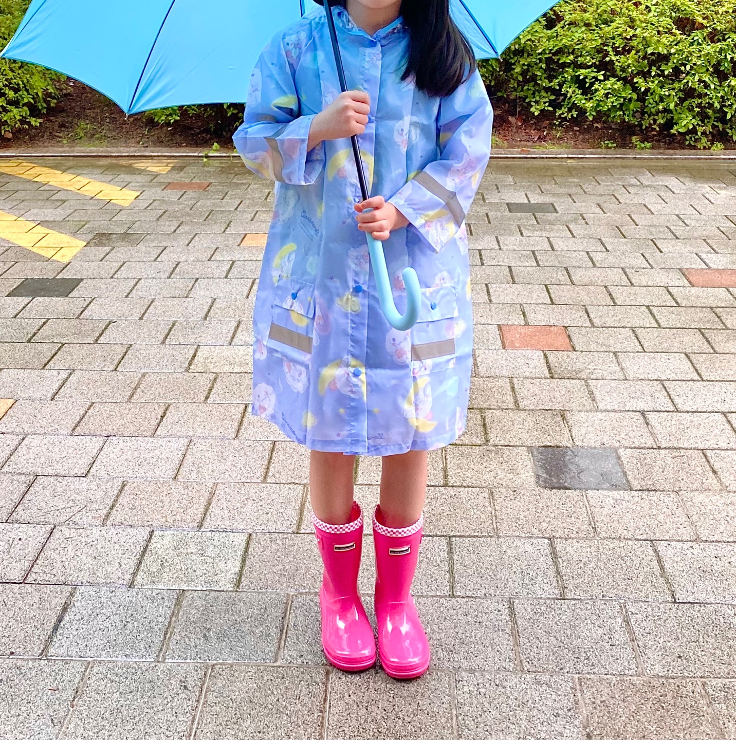 산리오 우비 시나모롤 마이멜로디 어린이 유아 모자우비