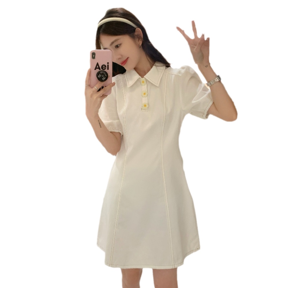신랑수업 123회 이수지 원피스 화이트 카라넥 프렌치 의상 옷 패션 - 상세 이미지 5