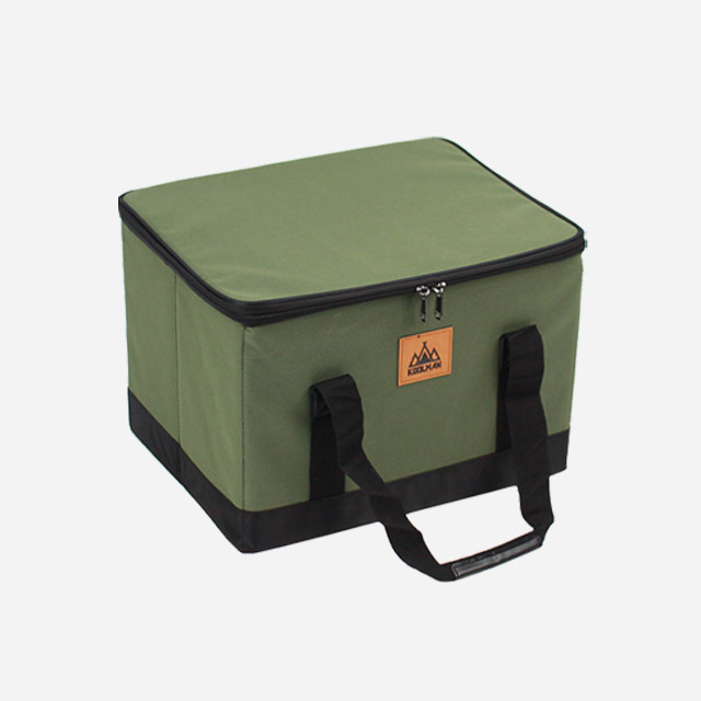 KOOLMAN 쿨맨 캠핑 가방 접이식 하드케이스 수납 트렁크정리 S, 올리브그린