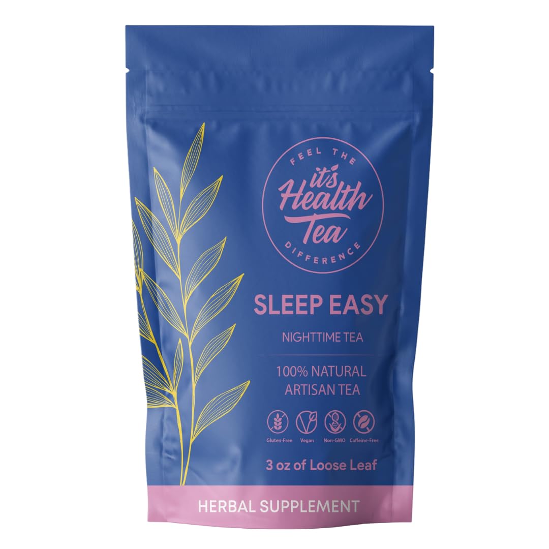 숙면티 Sleep Easy Herbal Tea (카모마일, 라벤더, 레몬밤, 발레리안 뿌리, 시계꽃 함유) - 상품 이미지