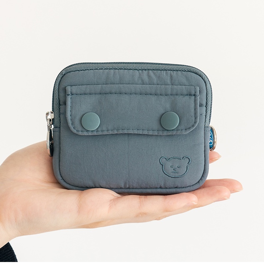 365 포켓 카드 홀더 동전 지갑 천 지갑 미니 카드 파우치 여행용