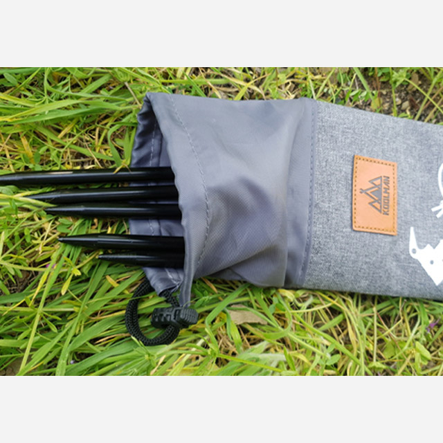 KOOLMAN 쿨맨 캠핑 단조팩 보관 파우치 수납 정리 M, 그레이