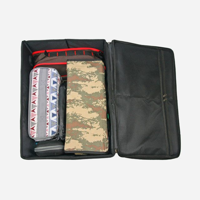 KOOLMAN 쿨맨 캠핑 가방 접이식 하드케이스 수납 트렁크정리 L, 골든브라운