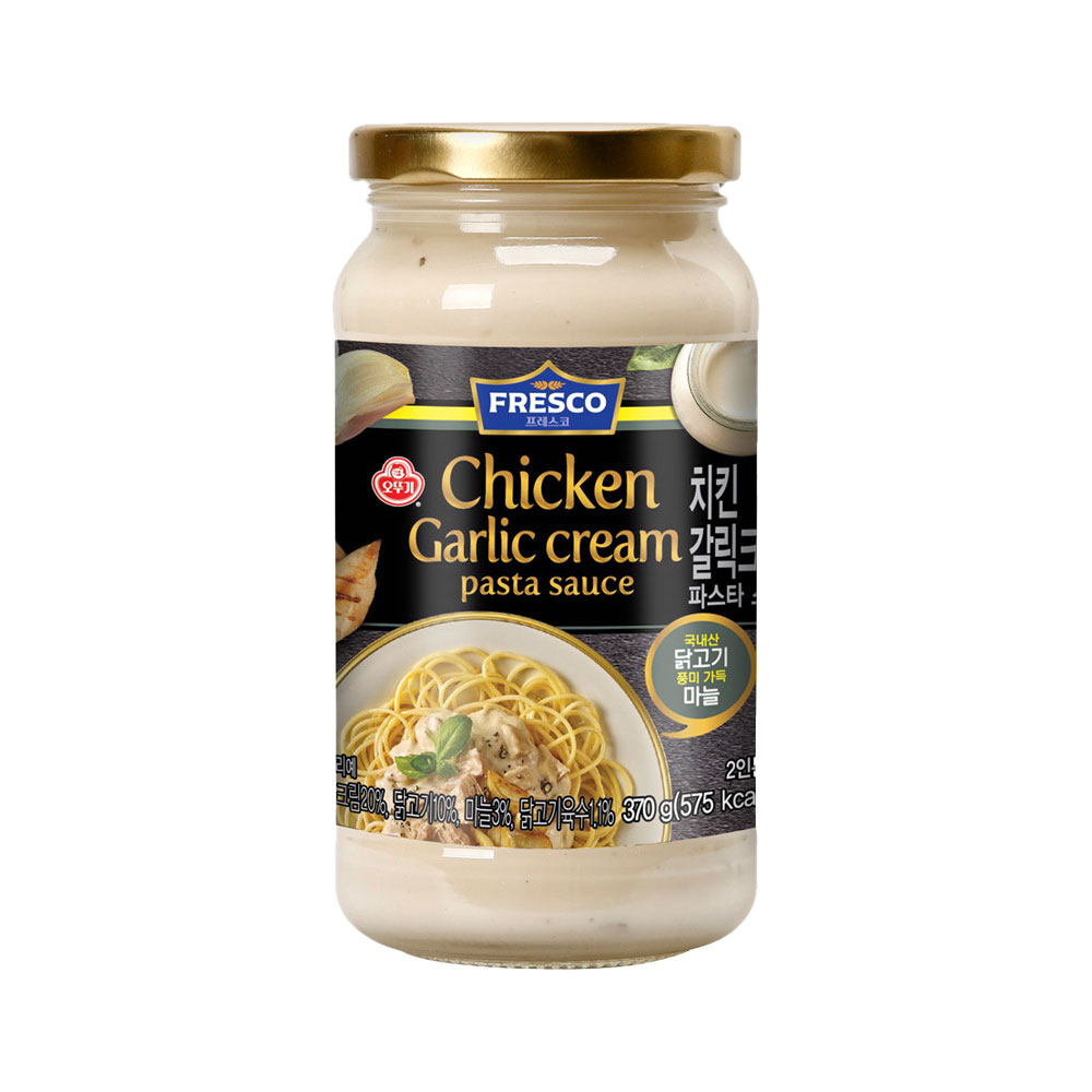 오뚜기 프레스코 파스타소스 치킨갈릭크림 370g - 메인 이미지