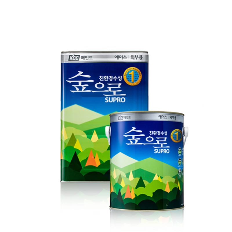KCC 숲으로 에이스 외부용 18L 친환경 수성 페인트 백색 - 상세 이미지 3