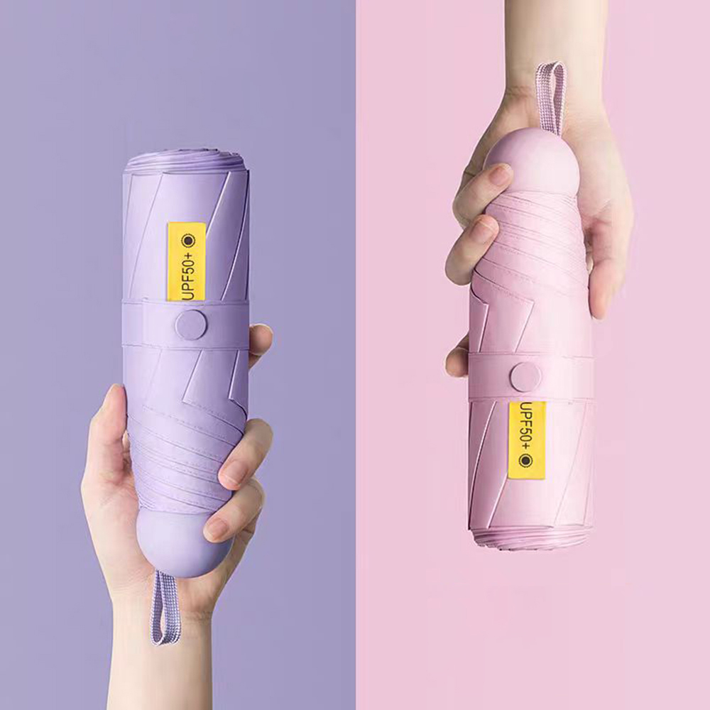 휴대용 가벼운 한뼘 미니 우산 접이식 자외선차단 초경량 양우산 - 상품 이미지
