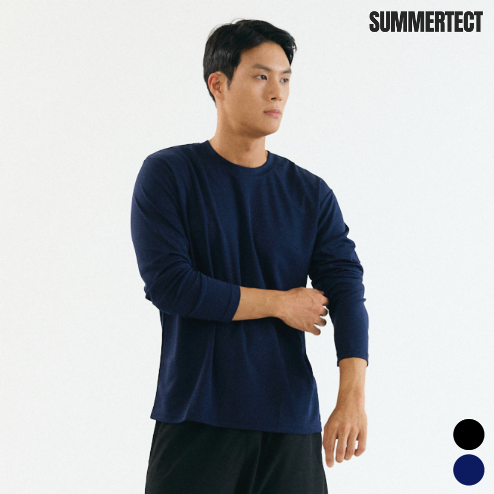 써머텍트 남자 기능성 긴팔 쿨티셔츠 레귤러핏 STTL231 제품 이미지