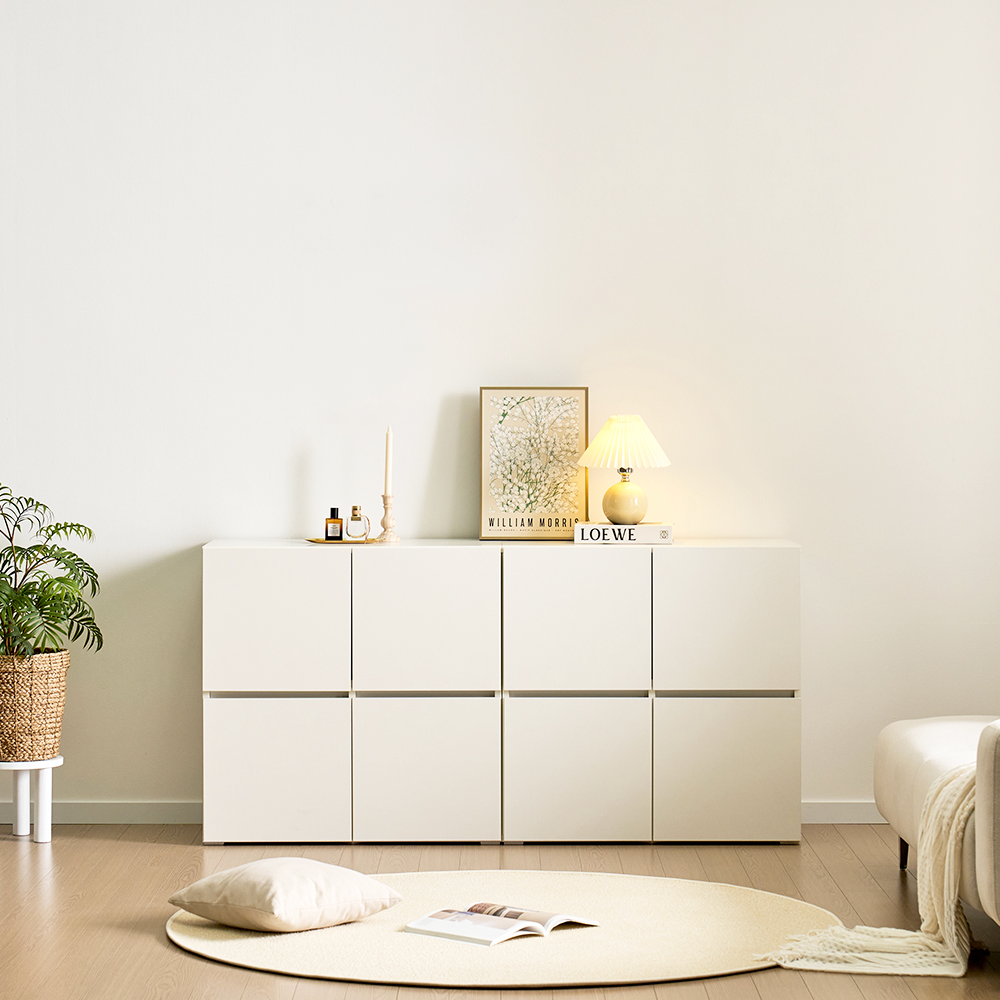 로아 수납장 모듈 다용도 거실 맘마존 (기본형) 800, 2단, 화이트