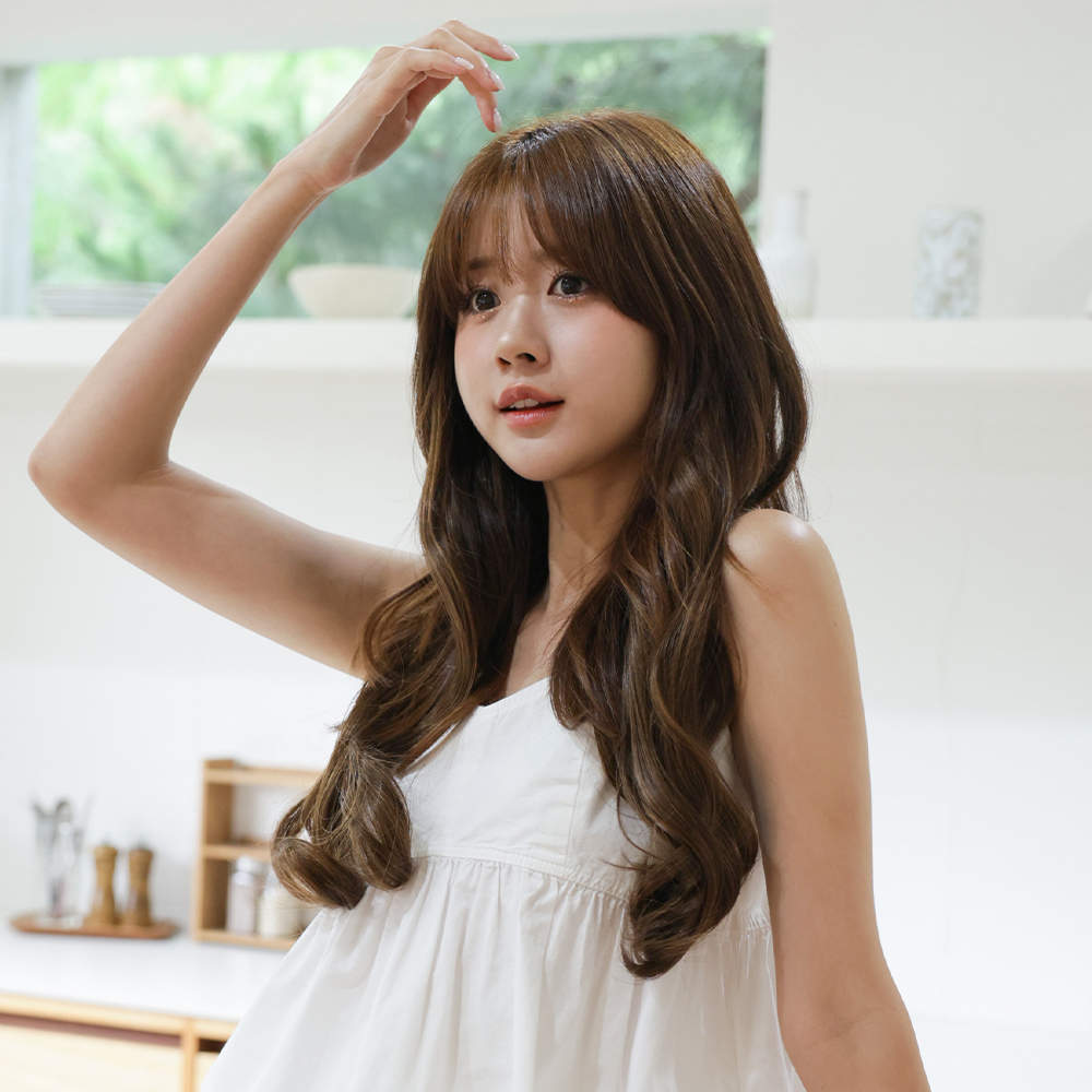 붙임머리 부분 똑딱이 헤어피스 긴머리 웨이브 4피스 - 상세 이미지 4