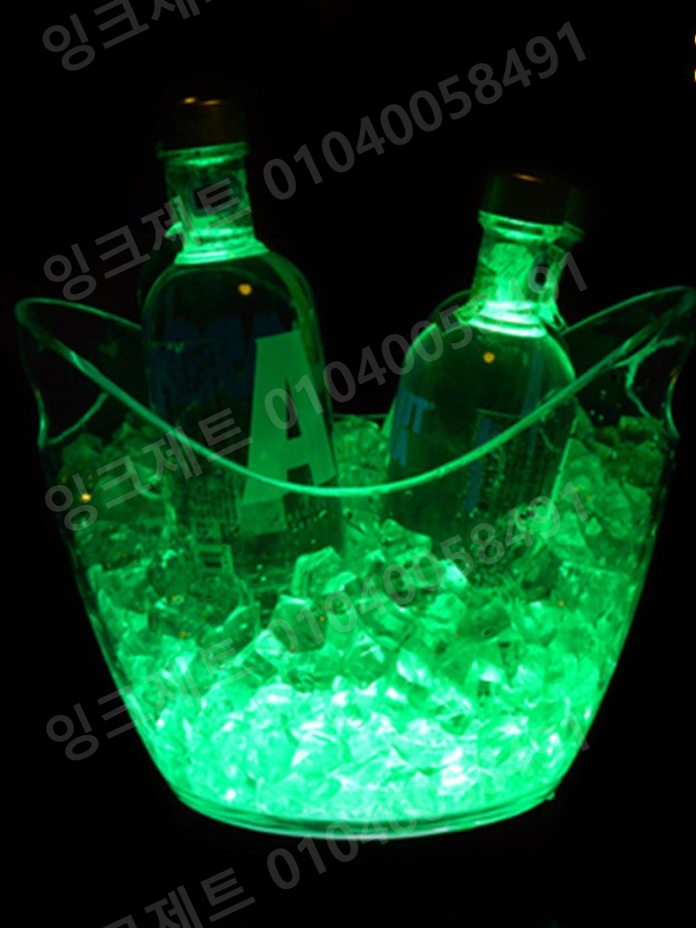 LED 아이스버킷 양주 얼음통 샴페인 바스켓 홈파티 야광 - 상세 이미지 4