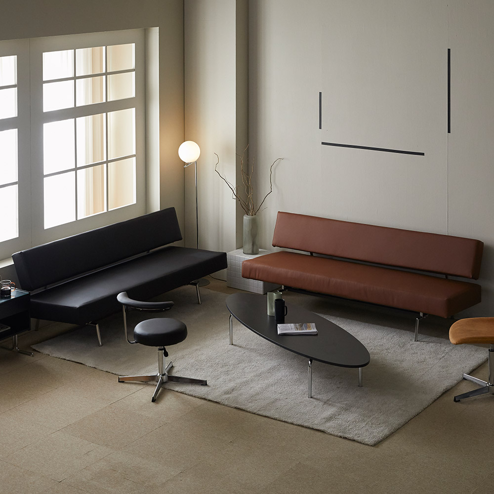 16피스 MSF 거실 4인용 쇼파 디자인 라운지 신혼 인테리어 가죽 소파 7Colors