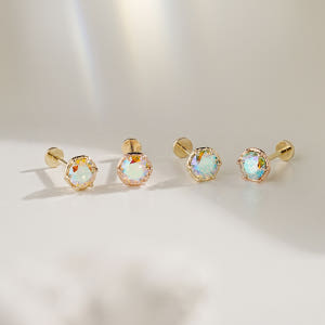 [0.8mm]14K 인터널 모이사나이트 다이아 오로라 라블렛 피어싱 3부 솔직 후기 | 실사용자 리뷰 분석 - 상품 이미지 2