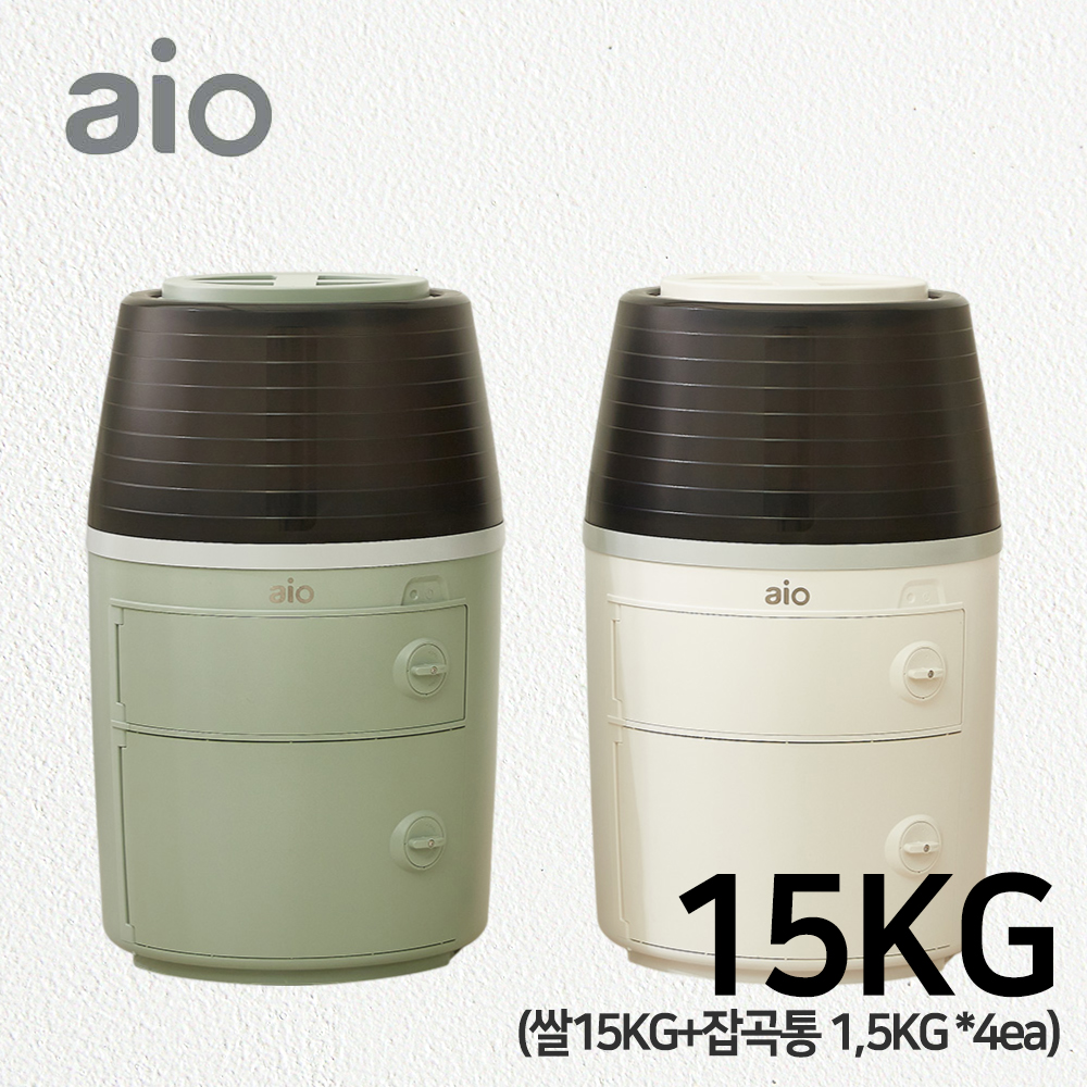아이오 개별 진공 쌀통 잡곡통 15kg 잡곡 쌀보관통 쌀항아리 습기 쌀벌레 VR2000 - 상품 이미지