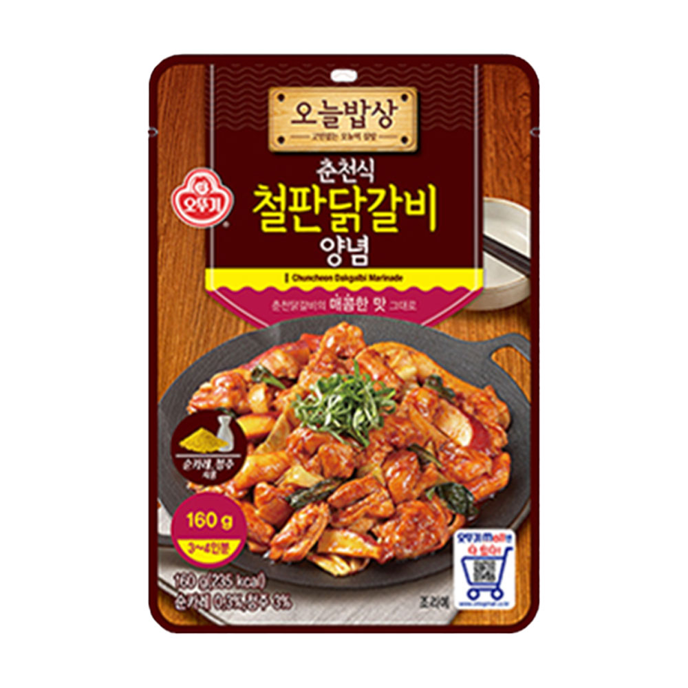 오뚜기 오늘밥상 철판닭갈비 양념 160g - 메인 이미지