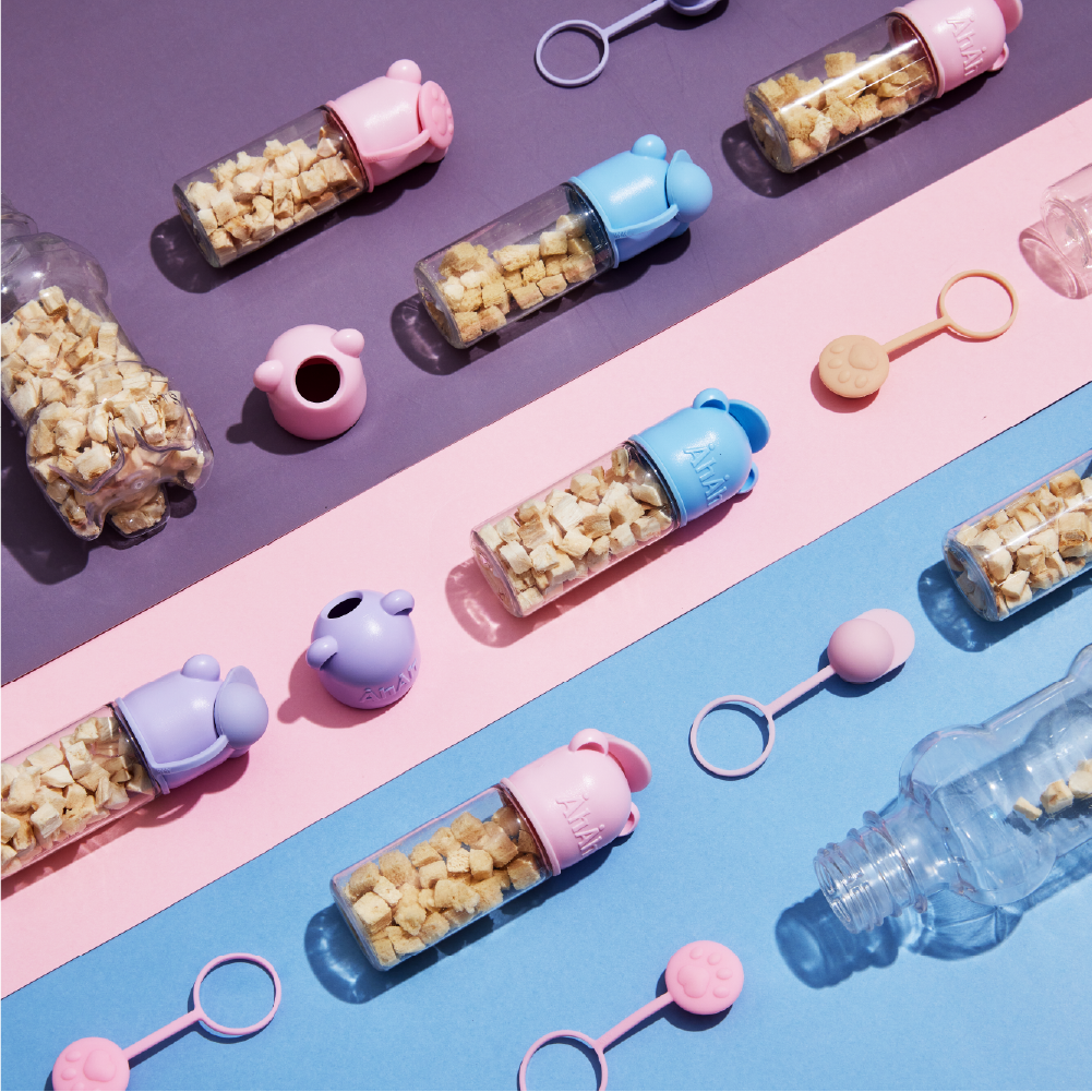 [아아랜드] 강아지 간식통 휴대용산책 코코니캡 스낵보틀세트 이미지 3