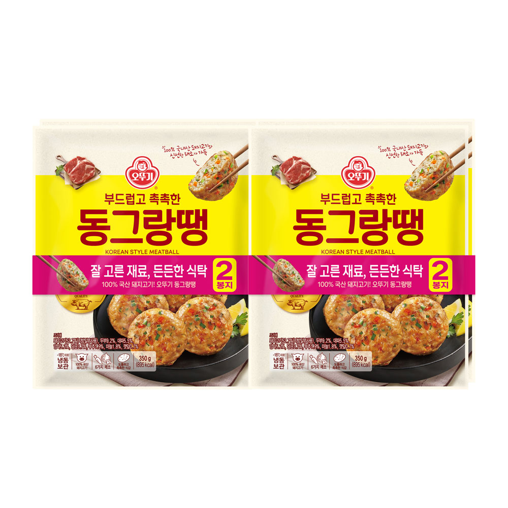 오뚜기 부드럽고 촉촉한 동그랑땡 350g 4개 - 상품 이미지