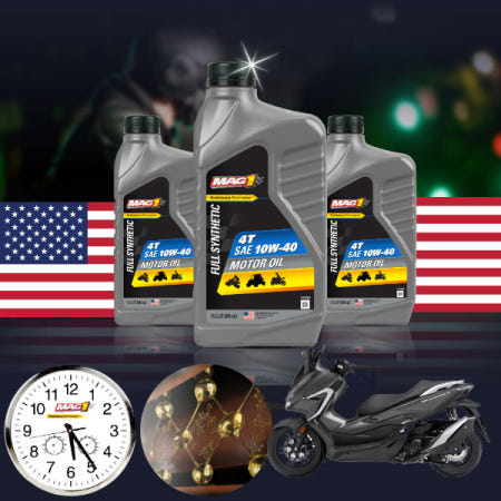 포르자  윤오토 350 최상의 퀄리티 오토바이 전용 4T 맥원 10W40 100% 합성엔진오일 1L ONL-036 bs04094