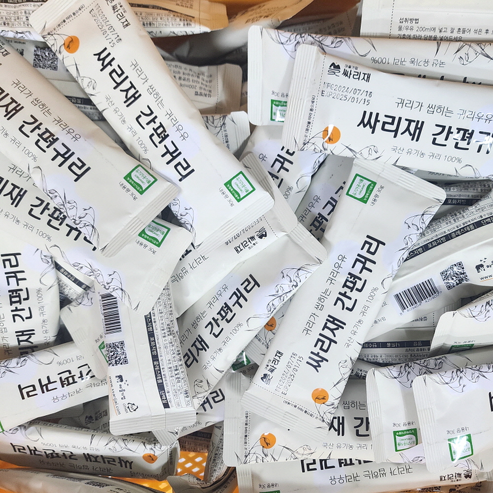 싸리재 국산 유기농 [ 간편귀리 ] 퀵오트 압착 오트밀가루 쉐이크 포리지 30g, 100개 이미지 6