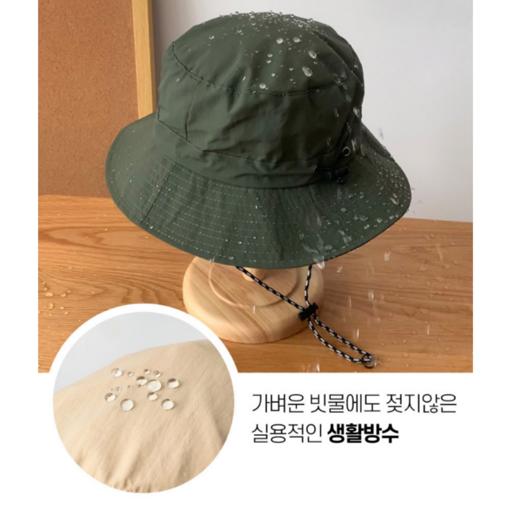 원쁠원 포켓 등산버킷햇 햇빛가리개 방수 여름 아웃도어 챙 등산모자 남자 여성 모자 - 상세 이미지 4