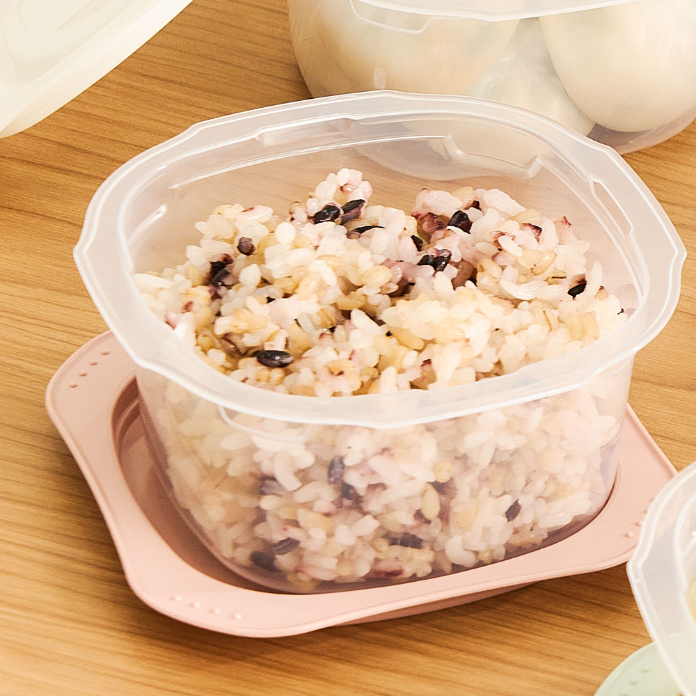 전자렌지용밥용기 국산 냉동밥보관용기 국 소분 반찬통 300ml, 혼합, 4개 - 상품 이미지