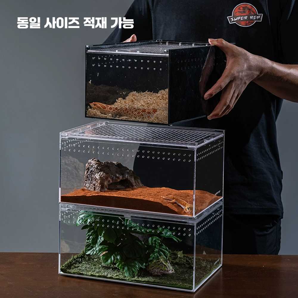 도마뱀 사육장 케이지 파충류 거북이 사육 대형 수조 아크릴 - 상세 이미지 3