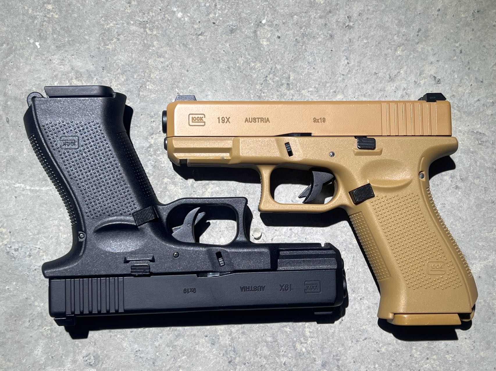 글록19X GLOCK19X EBB 전동 블로우백 핸드건 메탈 슬라이드 파츠 권총 - 상세 이미지 3