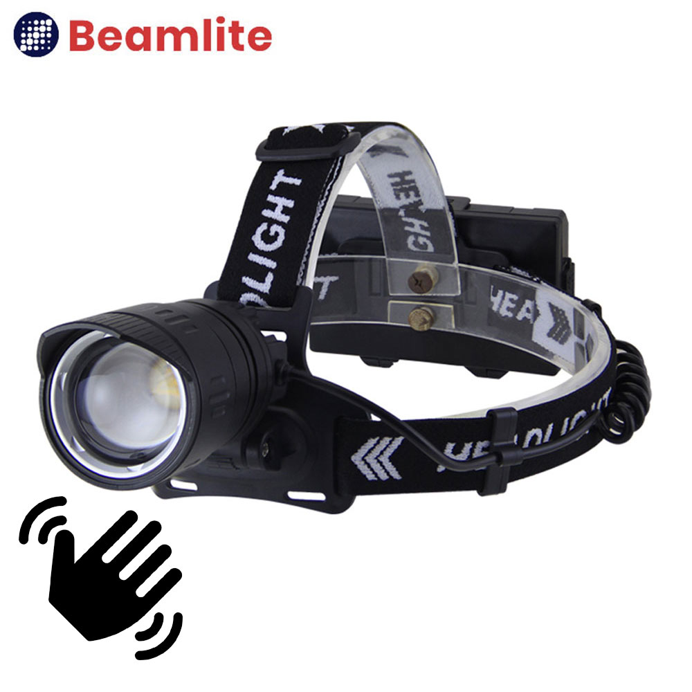 LH-T25 LED 헤드랜턴 모션 감지 센서 줌기능 충전식 해루질 낚시 안전모 라이트 - 상품 이미지
