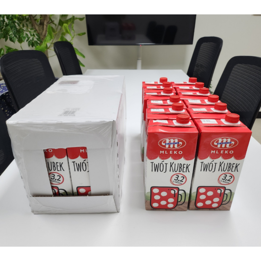 믈레코비타 멸균우유 3.2% 1L 폴란드 수입우유 1000ml 12팩 세트 - 상세 이미지 4