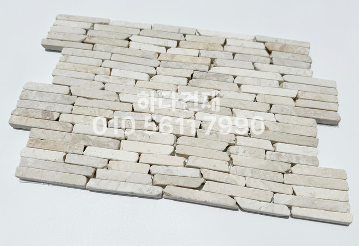 모자이크스톤 300x200x10T 아이보리 / 하다건재 천연석타일