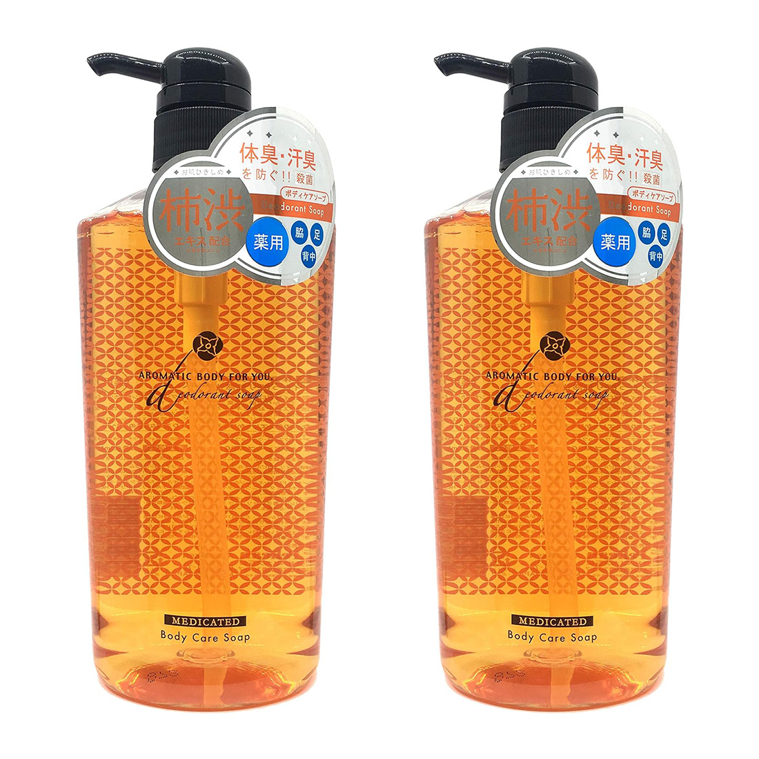 펠리칸 아로마틱 리퀴드 비누 바디워시 감물 620ml 2개세트