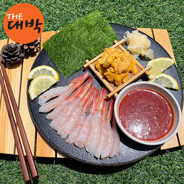 단새우 우니 감태 홈마카세 세트 성게알 오마카세