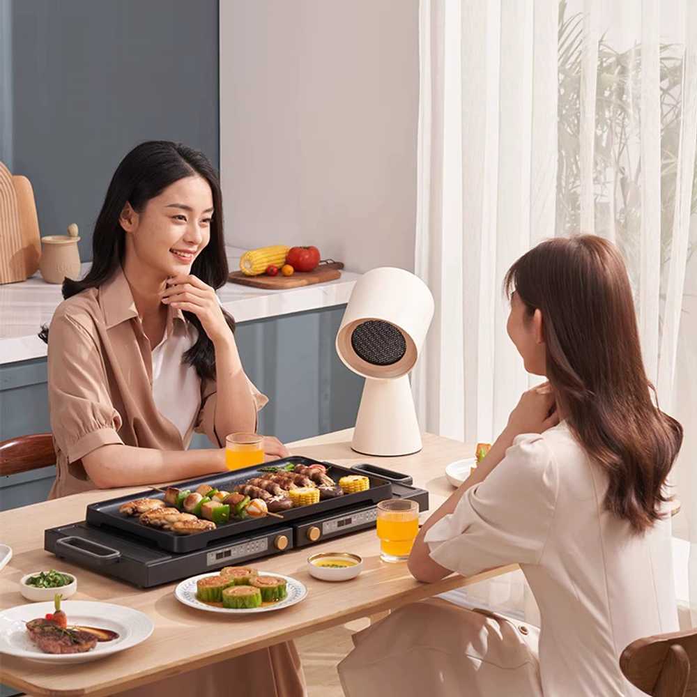 가정용 미니 환풍기 담배 냄새 고기연기 흡입 탈취기 - 상세 이미지 3