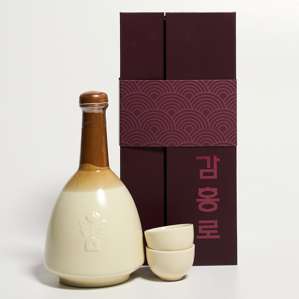감홍로 선물세트 40도 400ml 조선3대명주 증류주 이기숙명인(잔,케이스,쇼핑백 포함) - 메인 이미지