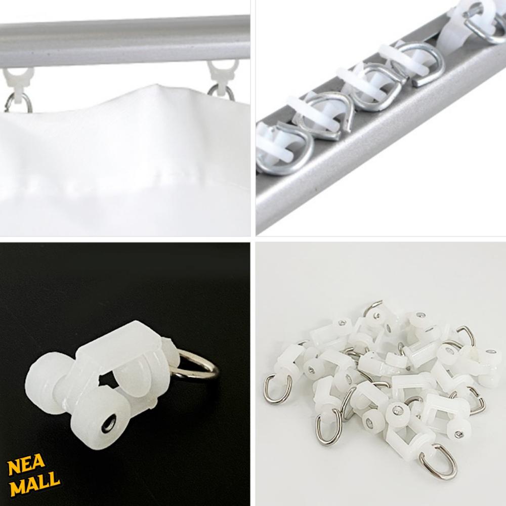 75개 고리 형 커튼롤러 고리용 커튼레일롤러 커텐