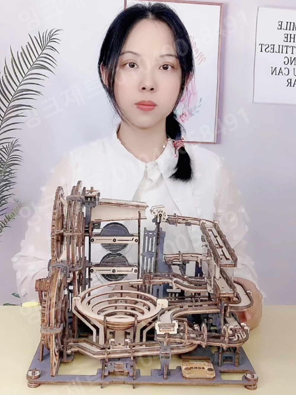 퍼즐 조립 입체 노트르담 장식품 나무 DIY 동력 우드 - 상품 이미지