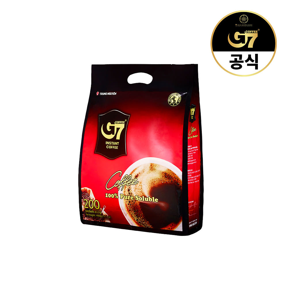G7커피 베트남 퓨어블랙 스틱커피 2g 200개입 가격 추이 G7커피공식쭝웬레전드코리아 G7커피 베트남 퓨어블랙 스틱커피 2g 200개입 - 최저가 38,900원